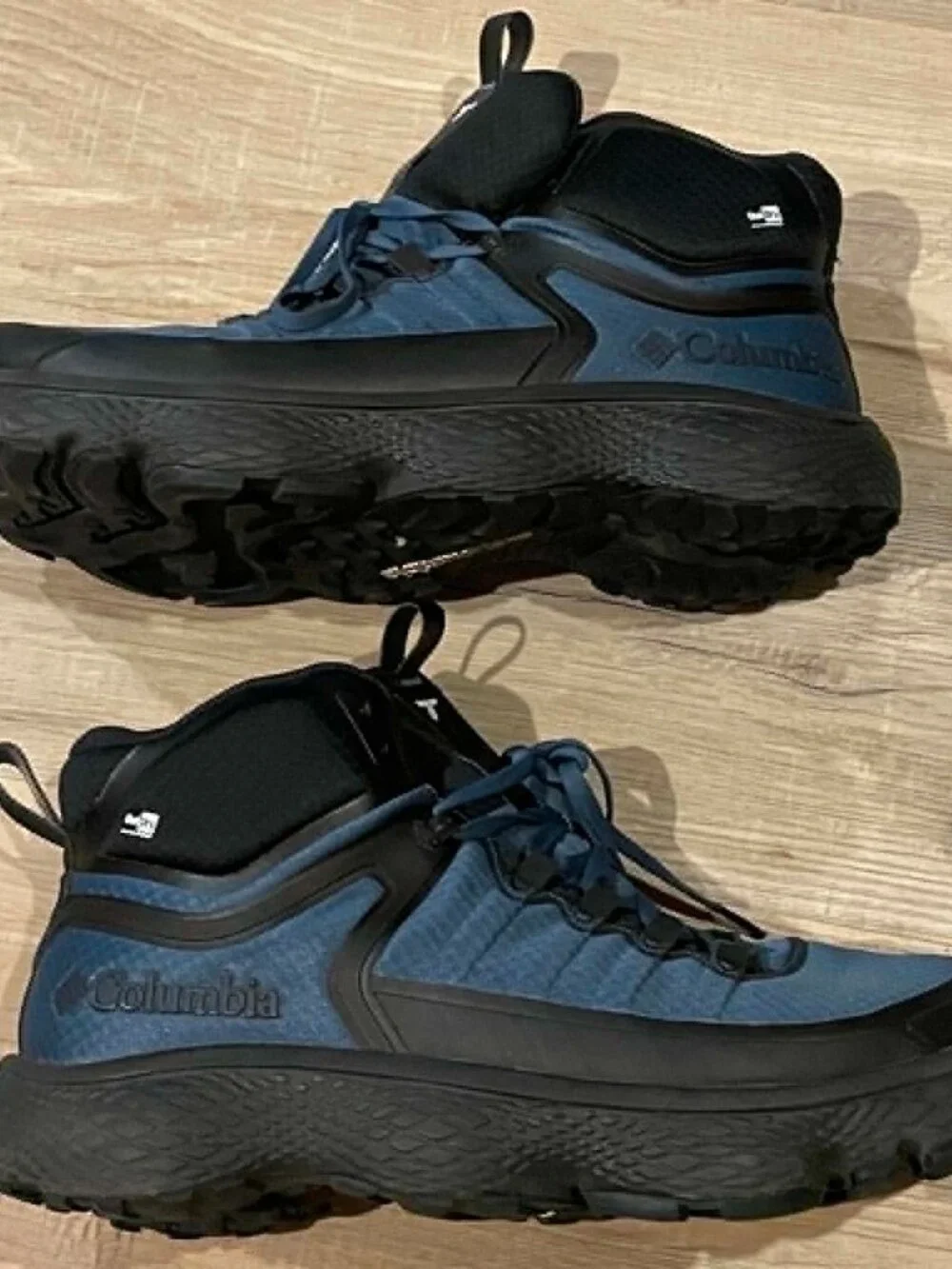 Columbia Mid Escape Thrive Titanium Outdry Hiking Shoe Blue size 14 like EUC
